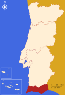 Mapa de Algarve