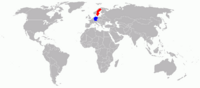 Map of Druga Szwedzko-Niemiecka wojna