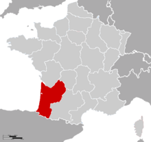 Carte de Aquitaine