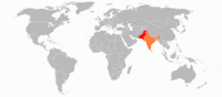 Map of Indian Independence War