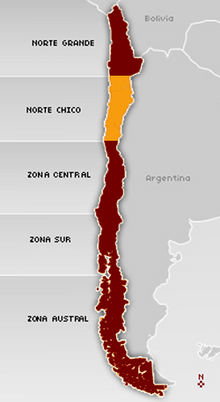 Mapa de Norte Chico