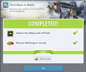 First Steps in Battle Mission Completed.png