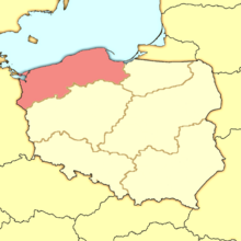 Mapa regionu Pomorze