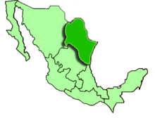 Mapa de Noreste de México