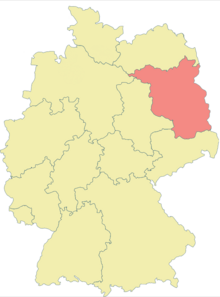 Mapa regionu Brandenburg and Berlin