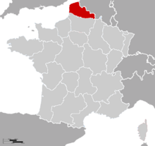 Carte de Nord-Pas de Calais