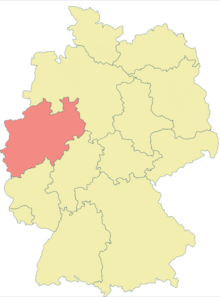 Map of Nordrhein-Westfalen