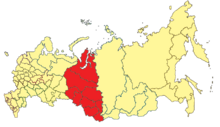 Mapa regionu Zachodnia Syberia