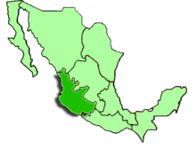 Mapa de Costa del Pacífico de México