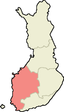 Карта Западная Финляндия