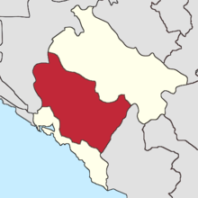 Карта Центральная Черногория