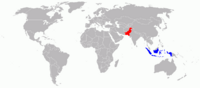 Map of Pakistan-Indonesia War