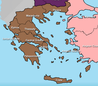 Map of Tursko - Grčki rat
