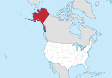 Карта Аляска