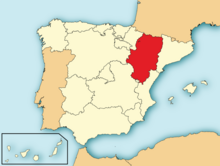 Mapa de Aragon