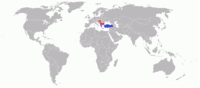 Map of Bulgaria-Greece War