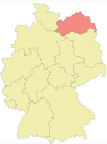 Карта Мекленбург-Передняя Померания