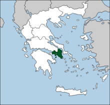 Χάρτης περιοχής Αττική