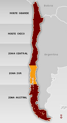 Mapa de Zona Sur