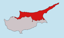 Карта Северный Кипр