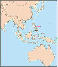 Map of Indonesia-Philippines War