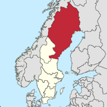 Карта Norrland and Sameland