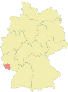 Map of Saarland