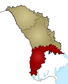 Harta Basarabia de Sud