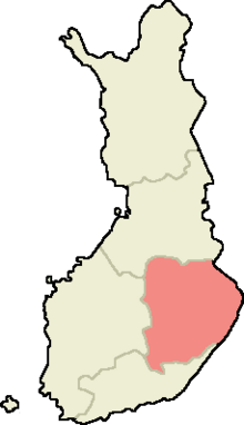 Карта Восточная Финляндия