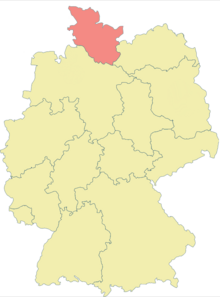 Map of Schleswig-Holstein und Hamburg