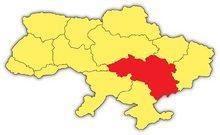 Map of ZaporozhiaЗапоріжжя