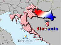 Karta regije Slavonija