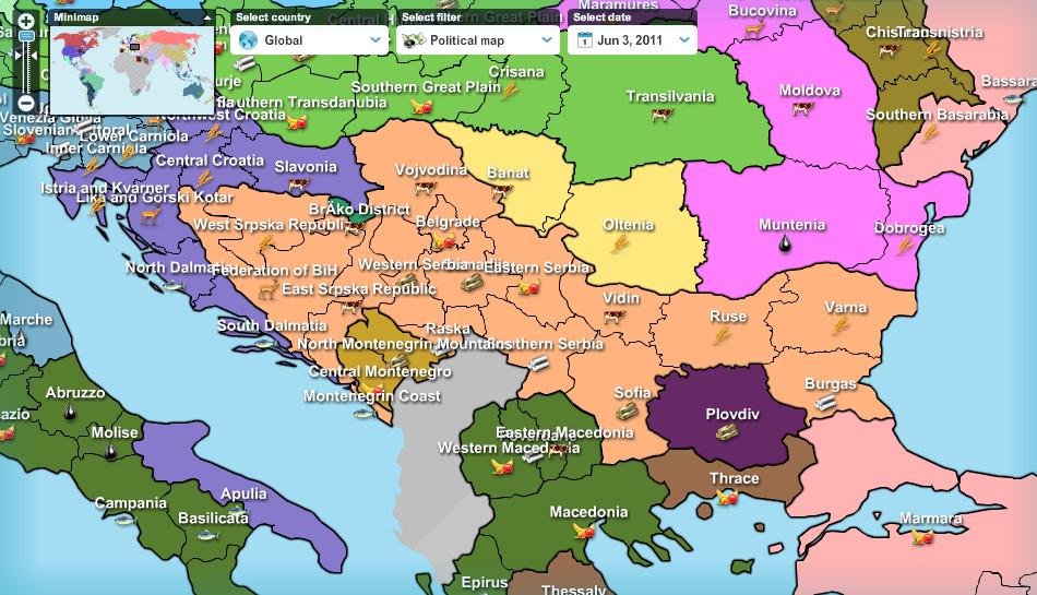 Республика сербия на карте