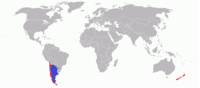Map of Independence War of Chile