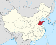 Map of 山东