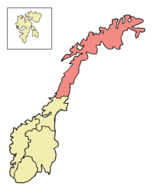 Карта Nord-Norge