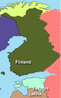 Map of Suomi-Viro Sota