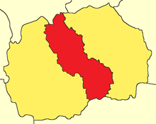 Mapa regionu Povardarie