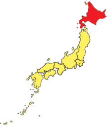Карта Хоккайдо