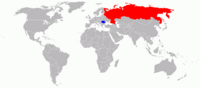 Map of Russia-Romania War