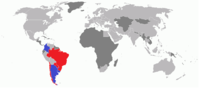 Map of Latin Amercian War