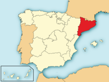 Mapa de Cataluña Catalunya