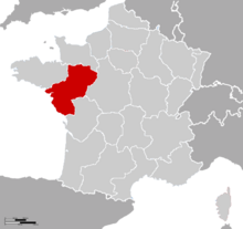 Carte de Pays de la Loire