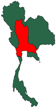 Map of 泰国中部地区