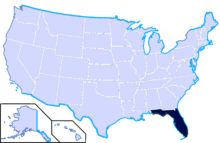 Map of 佛罗里达州