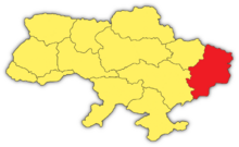 Map of Донбас