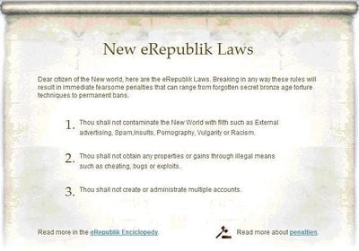 eRepublik Laws
