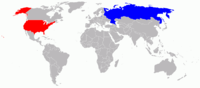 Map of USA-Russia War
