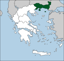 Χάρτης περιοχής Thrace
