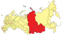 Карта Восточная Сибирь